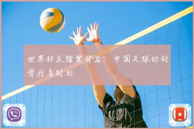 世界杯反赌案背后:中国足球的刮骨疗毒时刻
