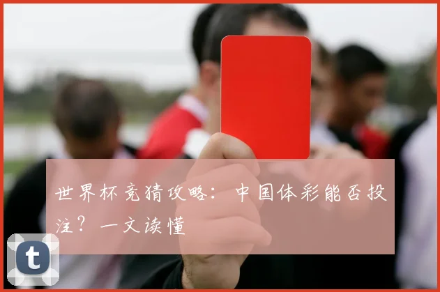 世界杯竞猜攻略:中国体彩能否投注?一文读懂